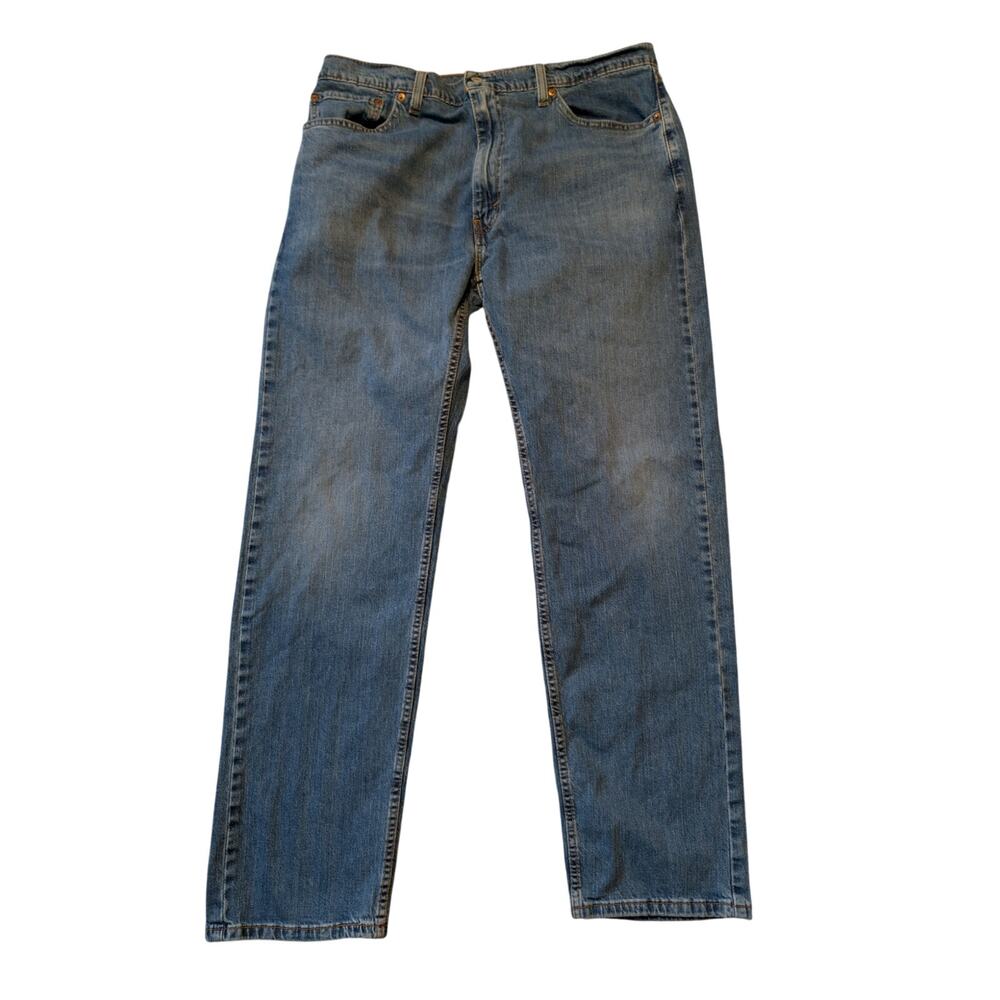 Levi's Men's 505 Regular Fit Straight Leg Jeans Medium Wash Blue Denim 38x34